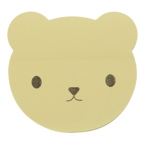 Блок для нотаток з клейким шаром BEAR 70х70 мм, 50 аркушів, пісочний, BM.2318-22 BUROMAX